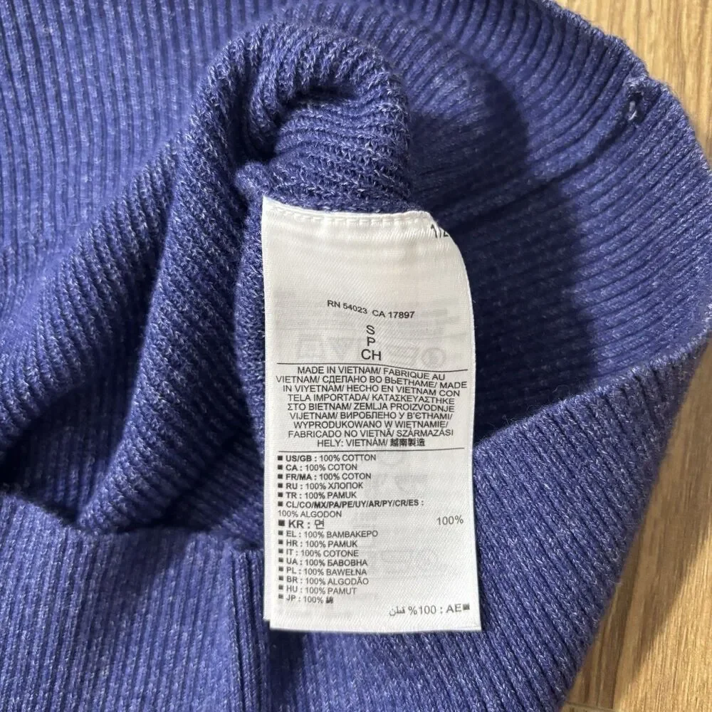 Banana Republic Sweater Men’s Small Blue Cotton Long Sleeve Crew Neck Pullover